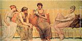 Francis Davis Millet Canvas Paintings - Reading the Story of Oenone
